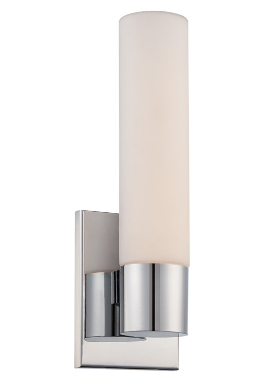 Elementum Sleek Chrome LED Vanity Wall Sconce, 18"