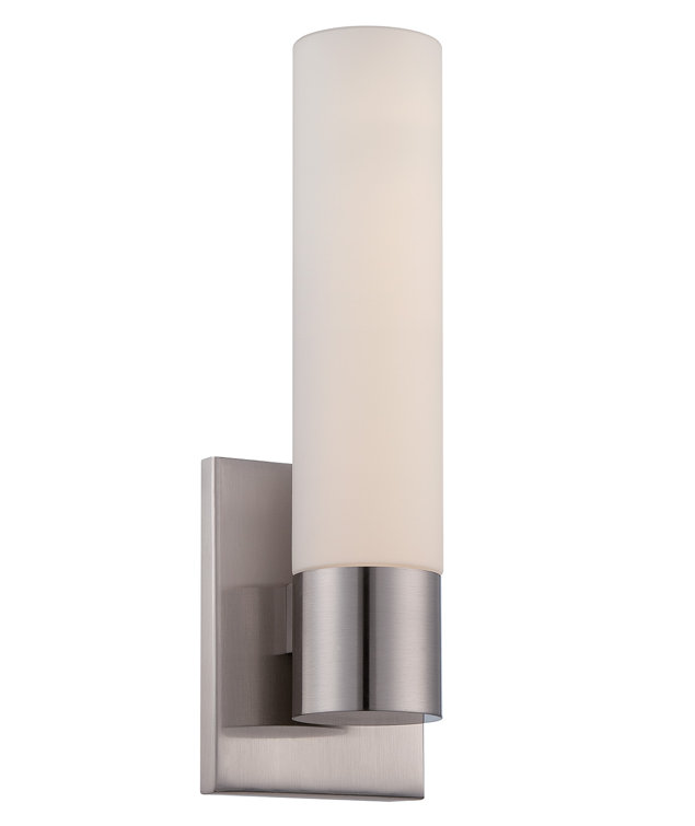 Modern 18" Brushed Nickel LED Vanity Sconce for Outdoor Use