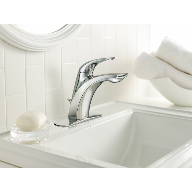 Zarina Chrome Single Hole Modern Bathroom Faucet