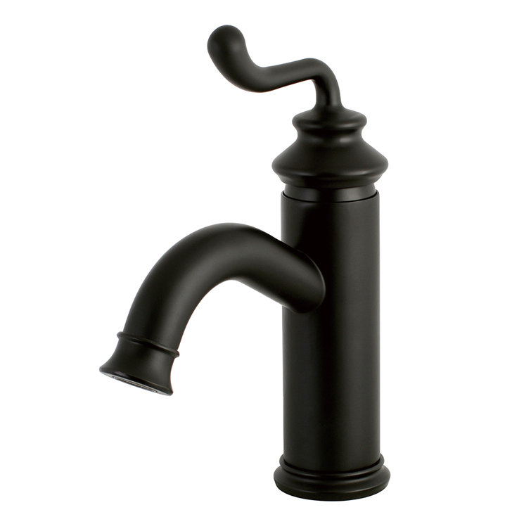 Royale Matte Black Single-Handle Monoblock Bathroom Faucet