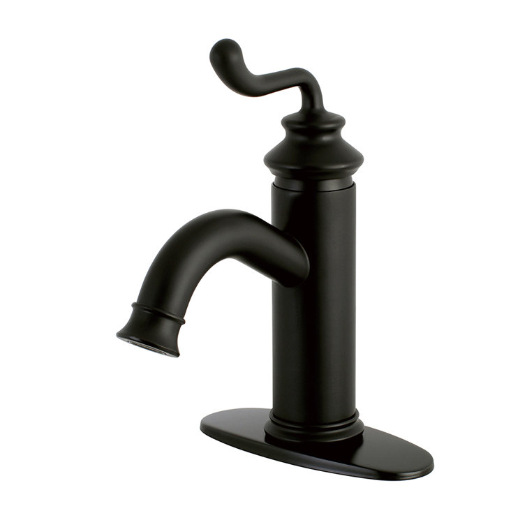 Royale Matte Black Single-Handle Monoblock Bathroom Faucet