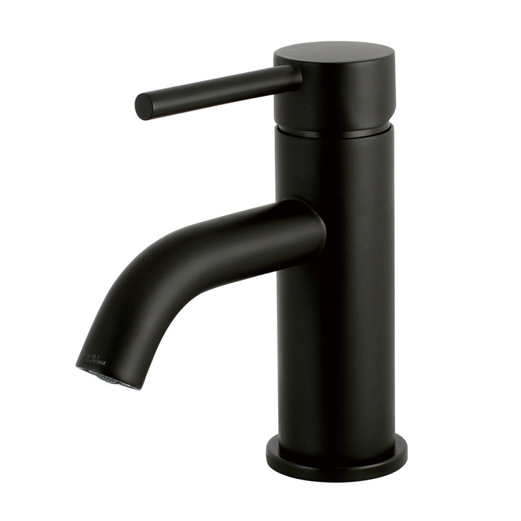 Matte Black Brass Single Handle Bathroom Faucet
