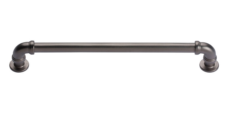 Brushed Nickel 7 9/16" Industrial Bar Pull Handle