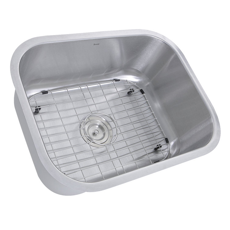 23'' Satin Stainless Steel Undermount Single Bowl Kitchen Sink