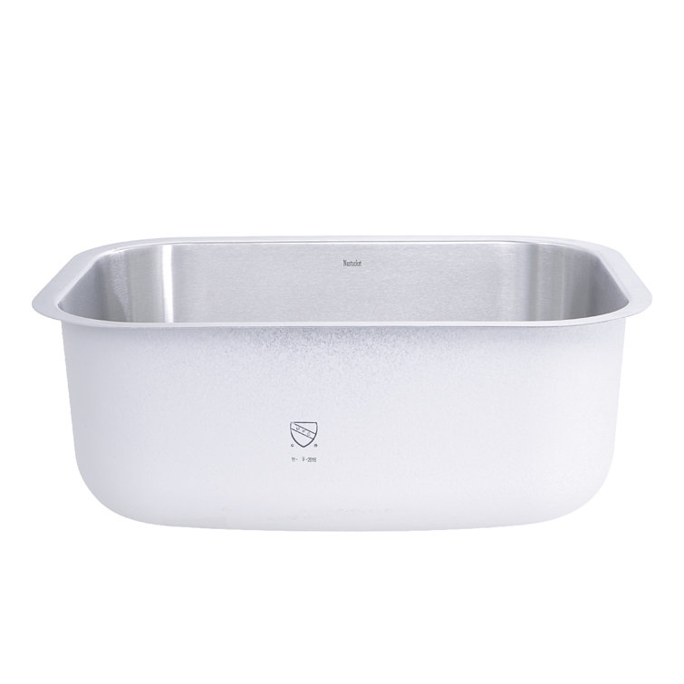 23'' Satin Stainless Steel Undermount Single Bowl Kitchen Sink