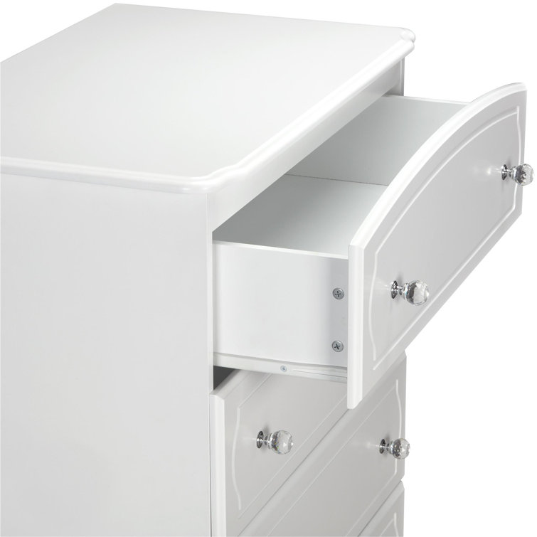 Elegant Rowan Valley Laren 6-Drawer Double Nursery Dresser in White