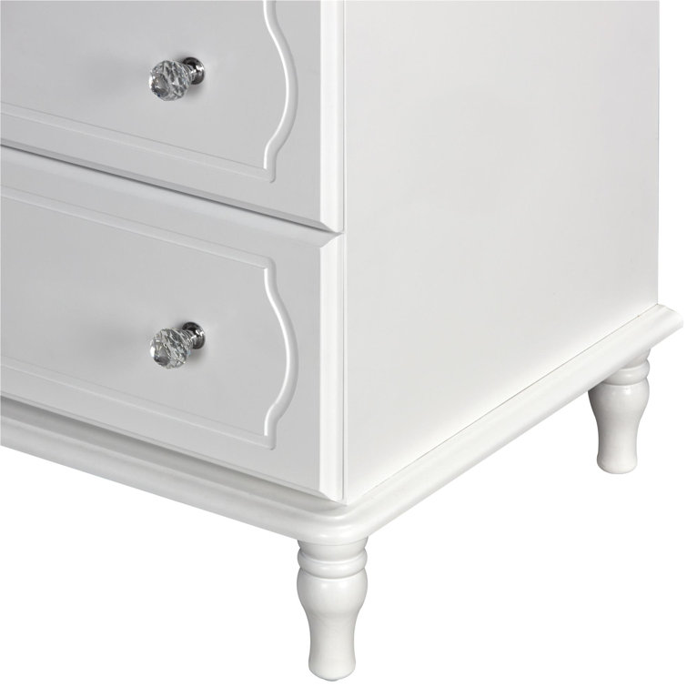 Elegant Rowan Valley Laren 6-Drawer Double Nursery Dresser in White