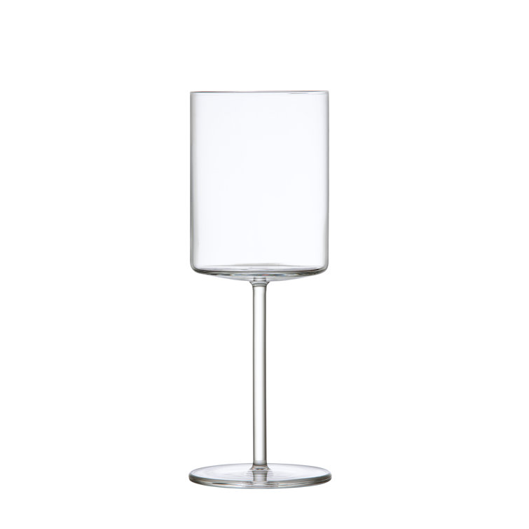Modo 14.9 oz Clear Titanium Crystal Wine Glass Set