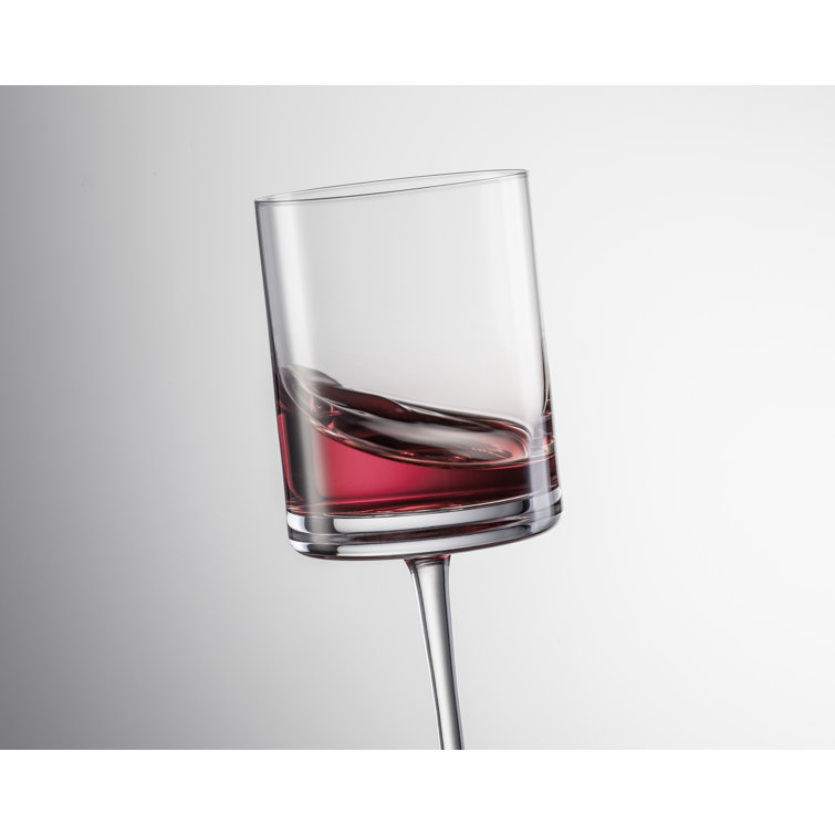 Modo 14.9 oz Clear Titanium Crystal Wine Glass Set