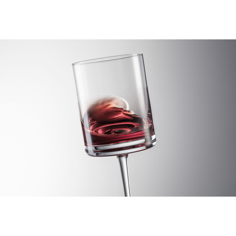 Modo 14.9 oz Clear Titanium Crystal Wine Glass Set