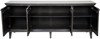 Dumont 74.5'' Black Mahogany Hand-Carved Sideboard