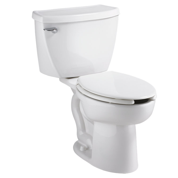American Standard White Elongated Pressure-Assisted Two-Piece Toilet