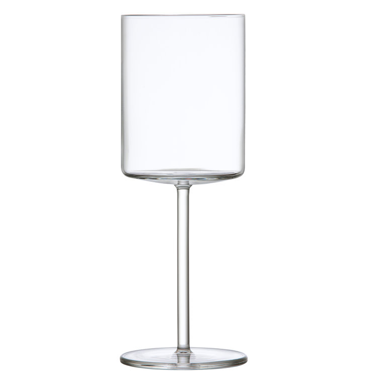 Modo 14.9 oz Clear Titanium Crystal Wine Glass Set