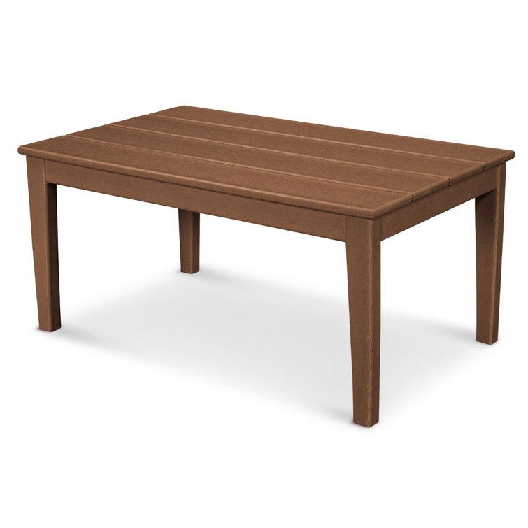 Teak 22" x 36" Slatted Outdoor Coffee Table