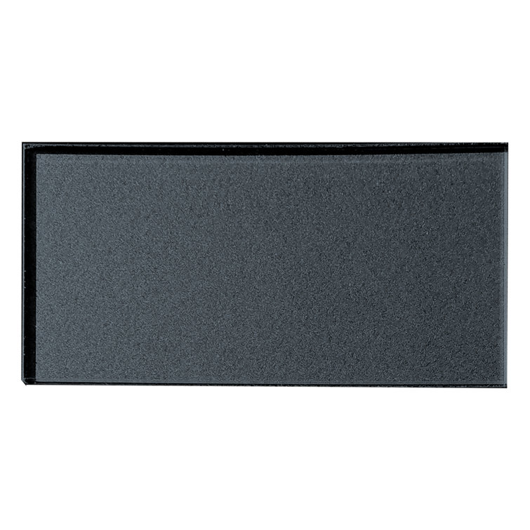 Dark Gray Glossy 3x6 Glass Subway Wall Tile