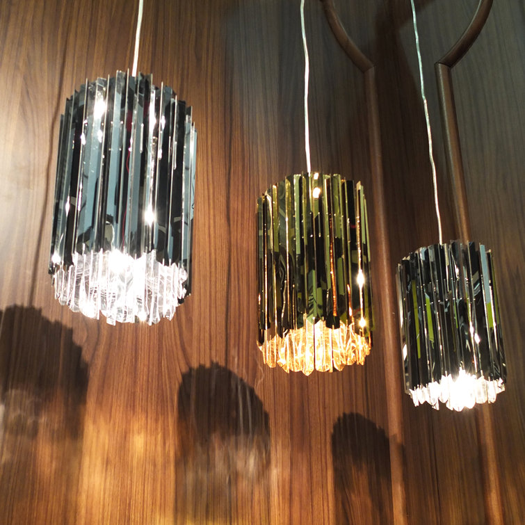 Polished Brass Crystal Facet 2-Light Statement Sconce