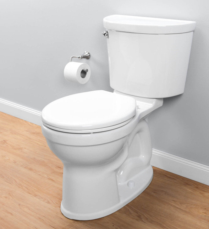 High Efficiency White Round Two-Piece Toilet