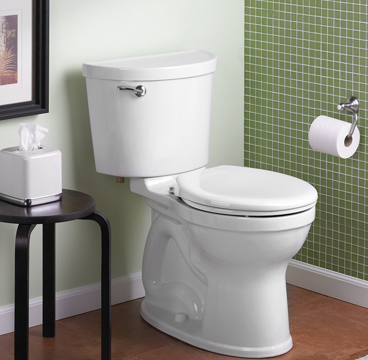 High Efficiency White Round Two-Piece Toilet