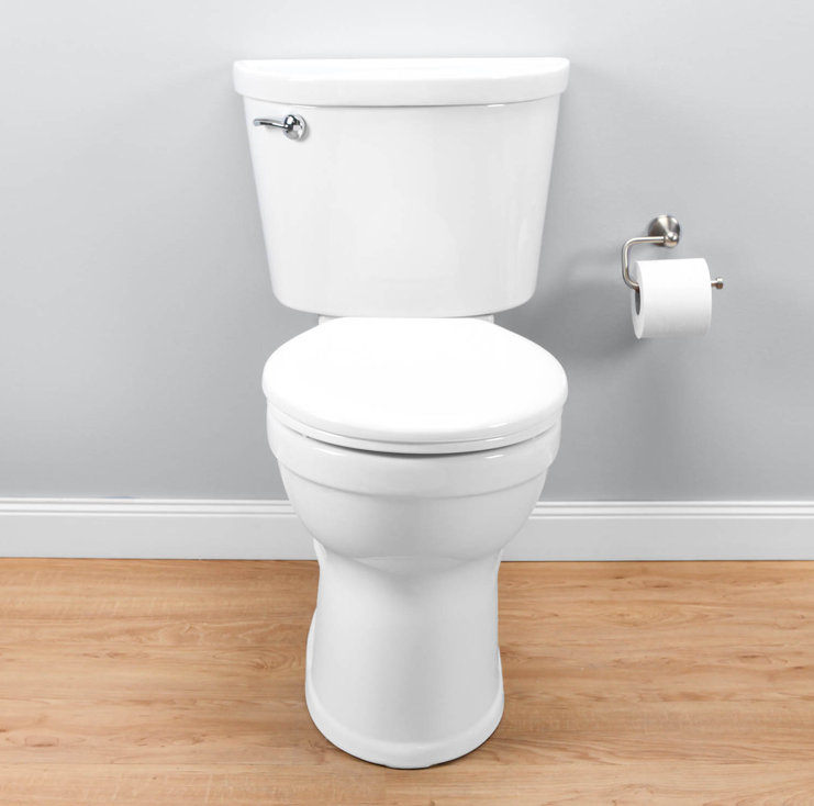 High Efficiency White Round Two-Piece Toilet