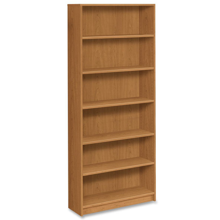 Harvest Laminate Adjustable 6-Shelf Bookcase 84" High