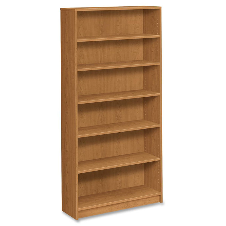 Harvest Oak Adjustable 6-Shelf Standard Bookcase
