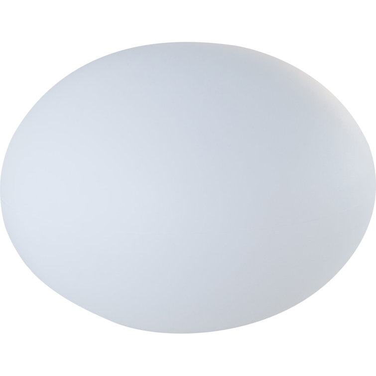 White Polyethylene LED Floating Outdoor Light with Bluetooth