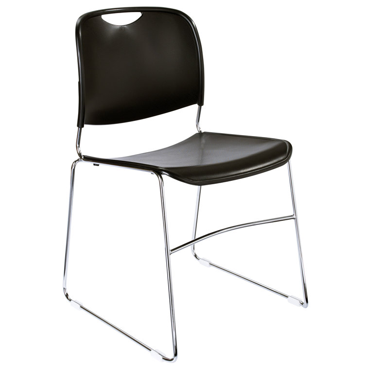 Black Metal Stackable Multipurpose Chair