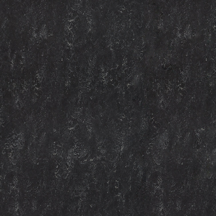 Black 12"x12" Waterproof Cork Backed Laminate Floor Tiles