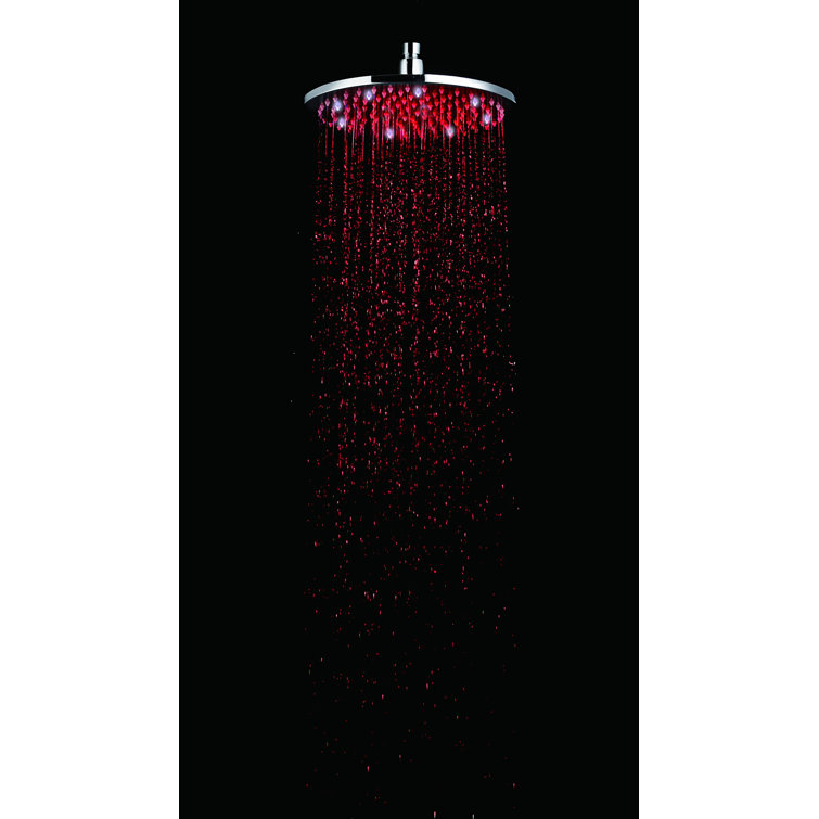 Polished Chrome 8" Round LED Rain Shower Head