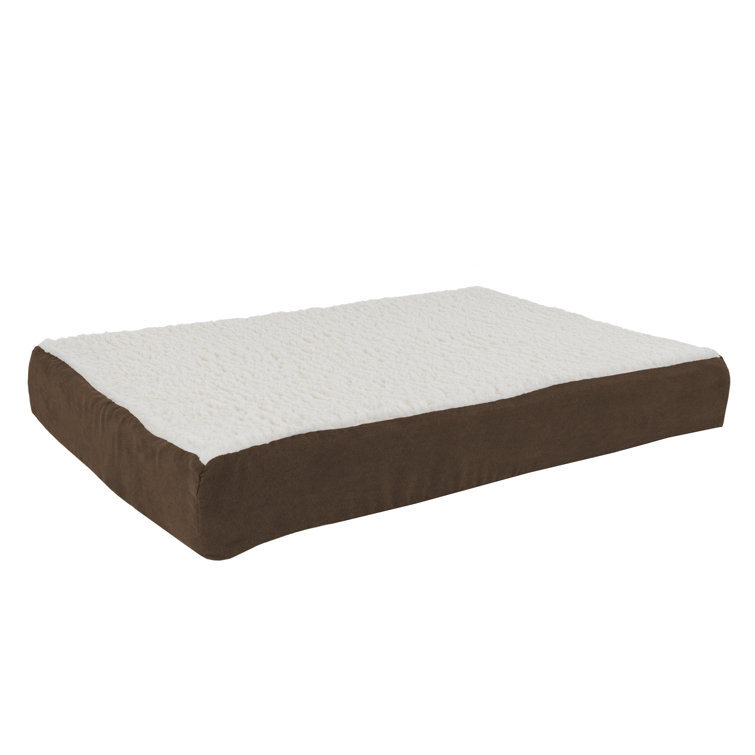Medium Brown Orthopedic Memory Foam Pet Bed
