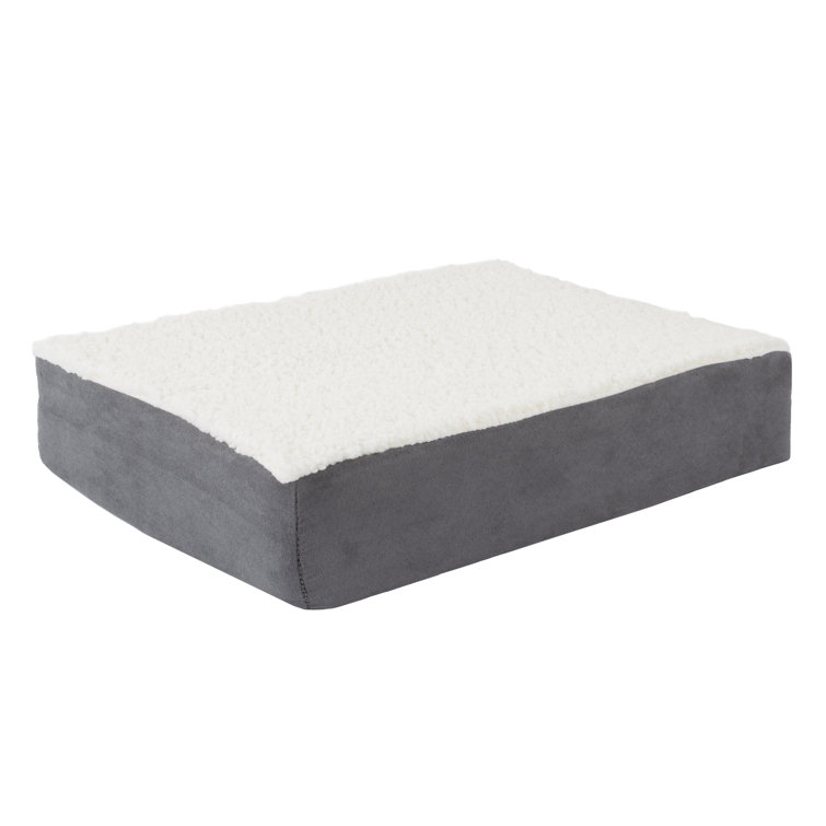 Small Gray Orthopedic Memory Foam Pet Bed