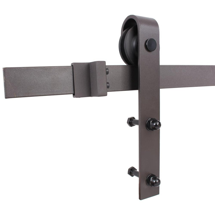 Dark Coffee Solid Pine 84'' Barn Door with Hardware Kit