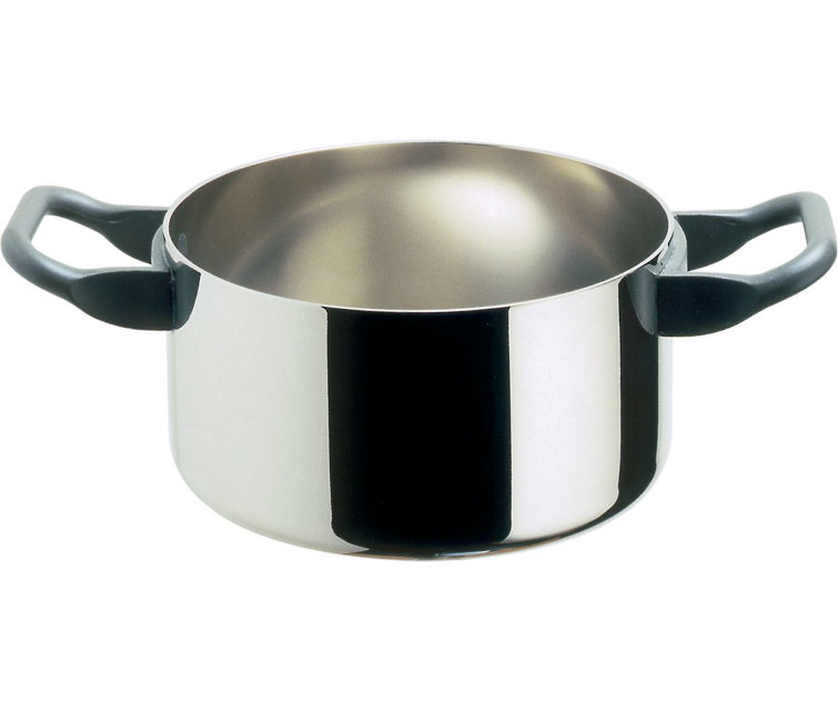 Small Stainless Steel and Copper Casserole with Handles
