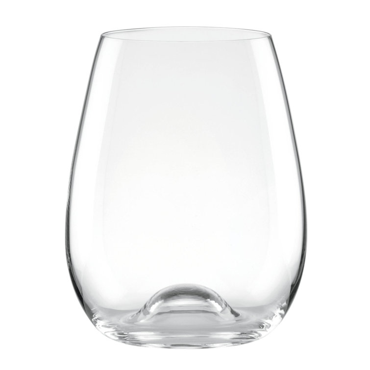Tuscany Classics Clear Crystal Stemless Wine Glass Set