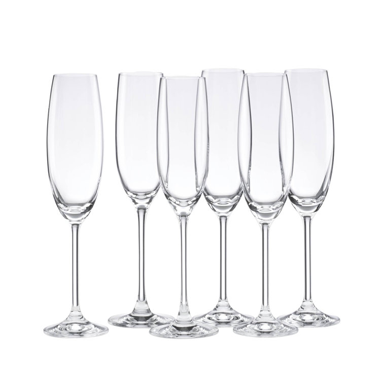 Tuscany Classics Clear Crystal Champagne Flute Set