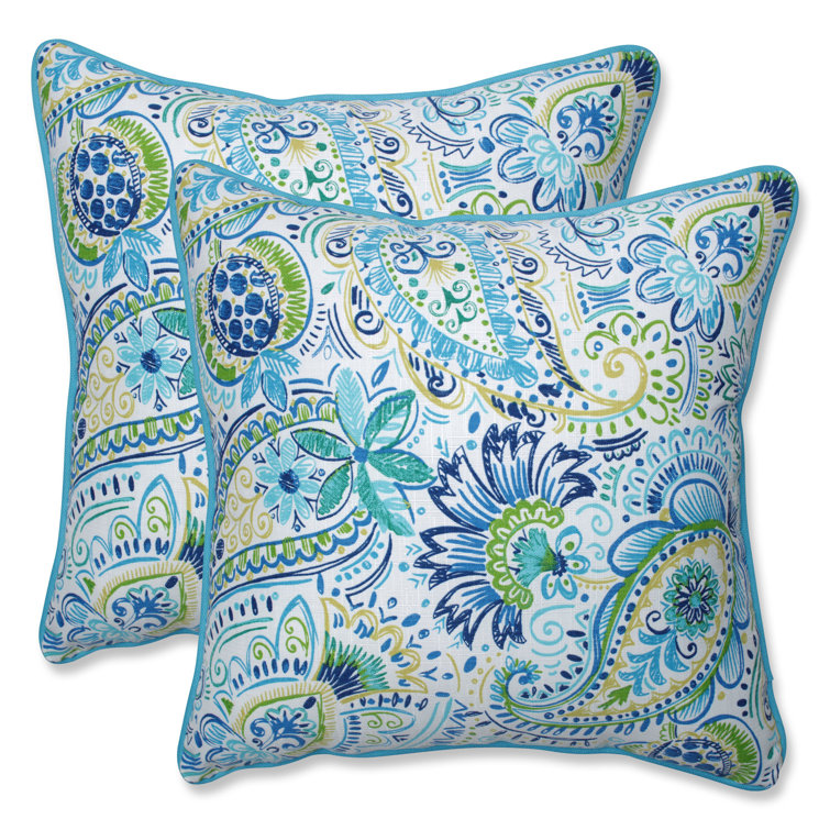 Gilford Indoor/Outdoor Reversible Throw Pillow (Set of 2)