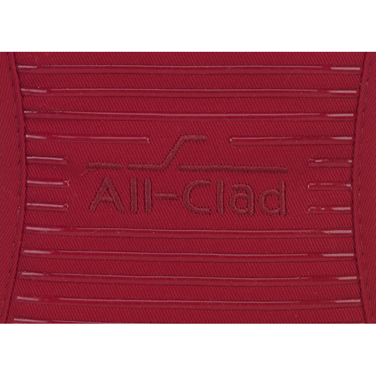 Chili Red Silicone Cotton Twill Pot Holder Set