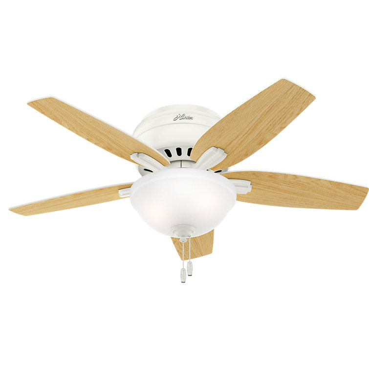 Fresh White 42" Low-Profile LED Ceiling Fan with Whisper-Quiet Motor