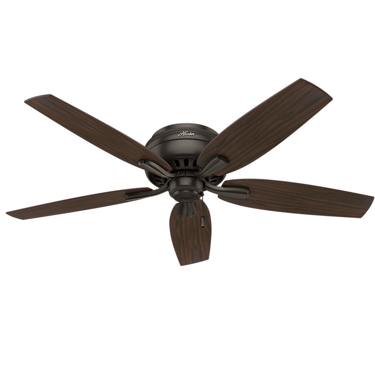 52" Premier Bronze Low Profile Ceiling Fan with LED Light