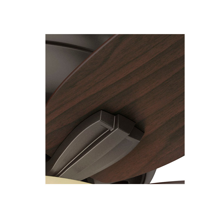 42" Bronze Low Profile Ceiling Fan with LED Light and Remote