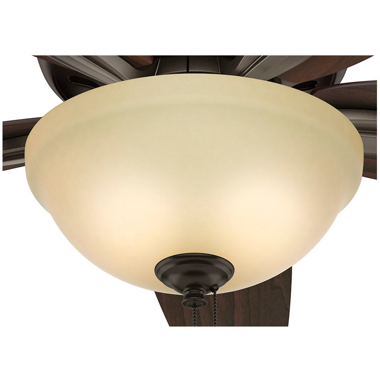42" Bronze Low Profile Ceiling Fan with LED Light and Remote