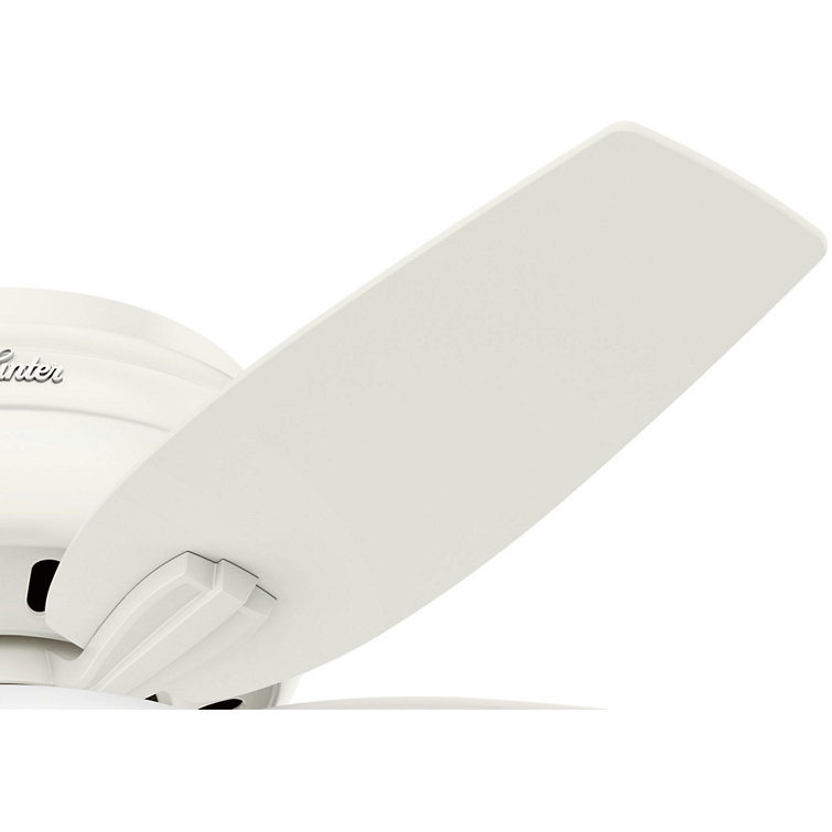 Fresh White 42" Low-Profile LED Ceiling Fan with Whisper-Quiet Motor