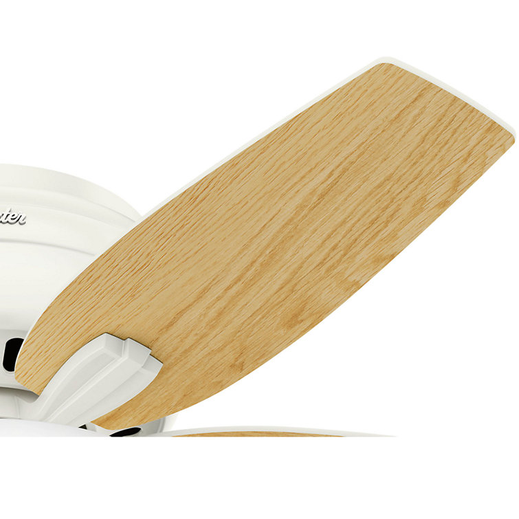 Fresh White 42" Low-Profile LED Ceiling Fan with Whisper-Quiet Motor