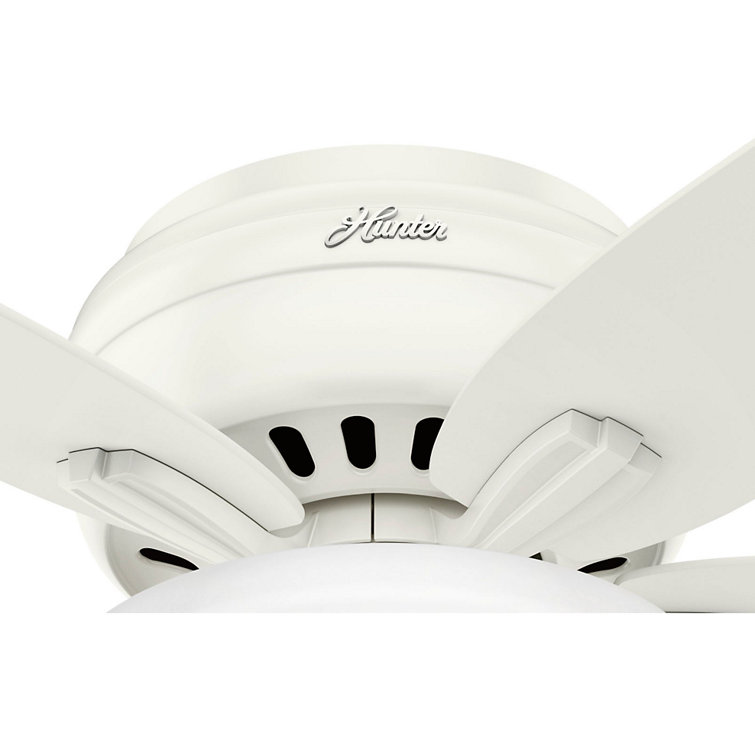 Fresh White 42" Low-Profile LED Ceiling Fan with Whisper-Quiet Motor