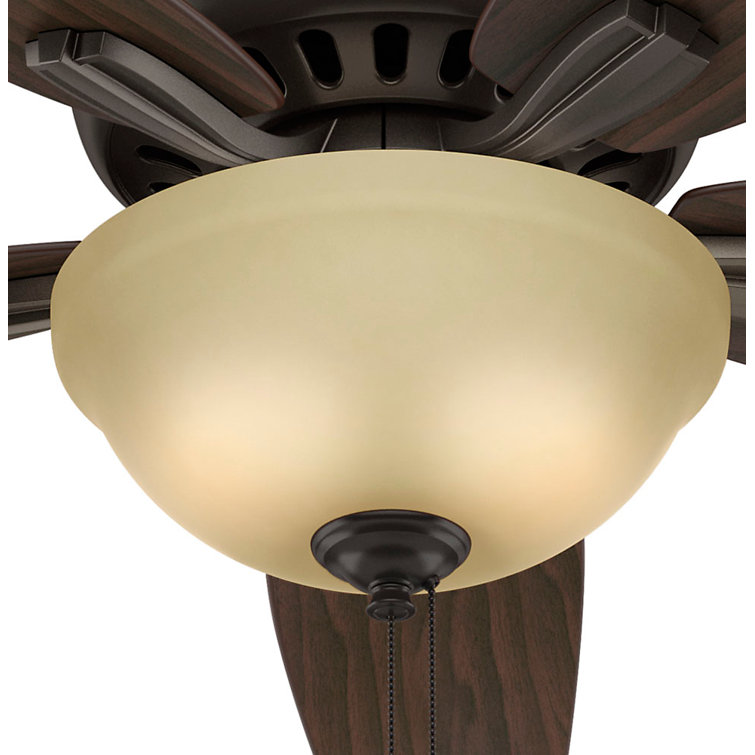 52" Premier Bronze Low Profile Ceiling Fan with LED Light