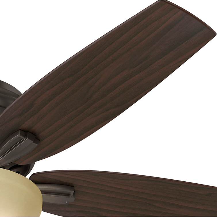 52" Premier Bronze Low Profile Ceiling Fan with LED Light