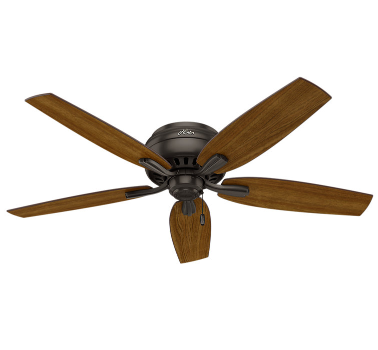 52" Premier Bronze Low Profile Ceiling Fan with LED Light