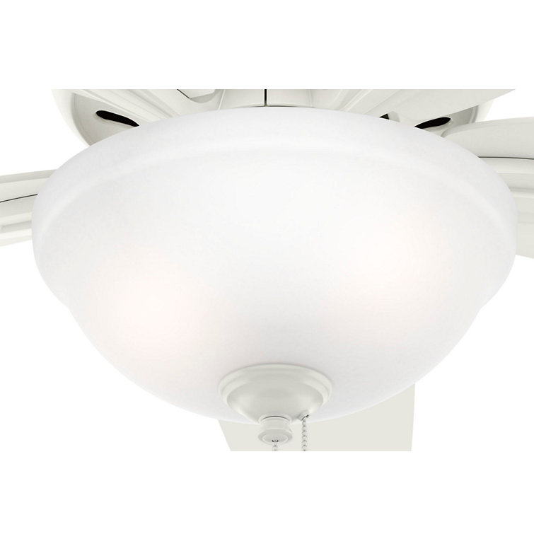 Fresh White 42" Low-Profile LED Ceiling Fan with Whisper-Quiet Motor