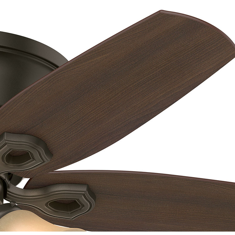 42" Bronze Low Profile Ceiling Fan with LED Light Kit