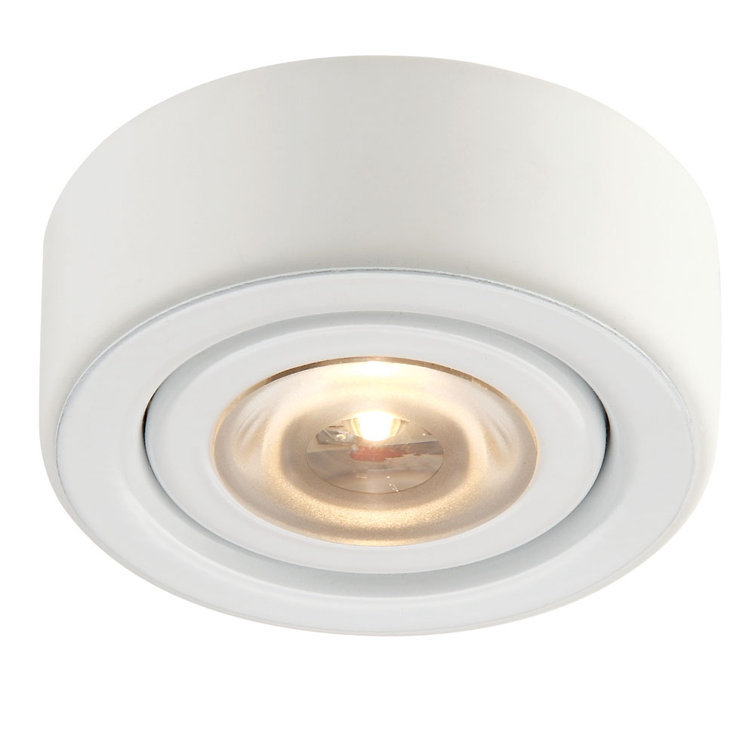 White Round LED Under Cabinet Puck Light